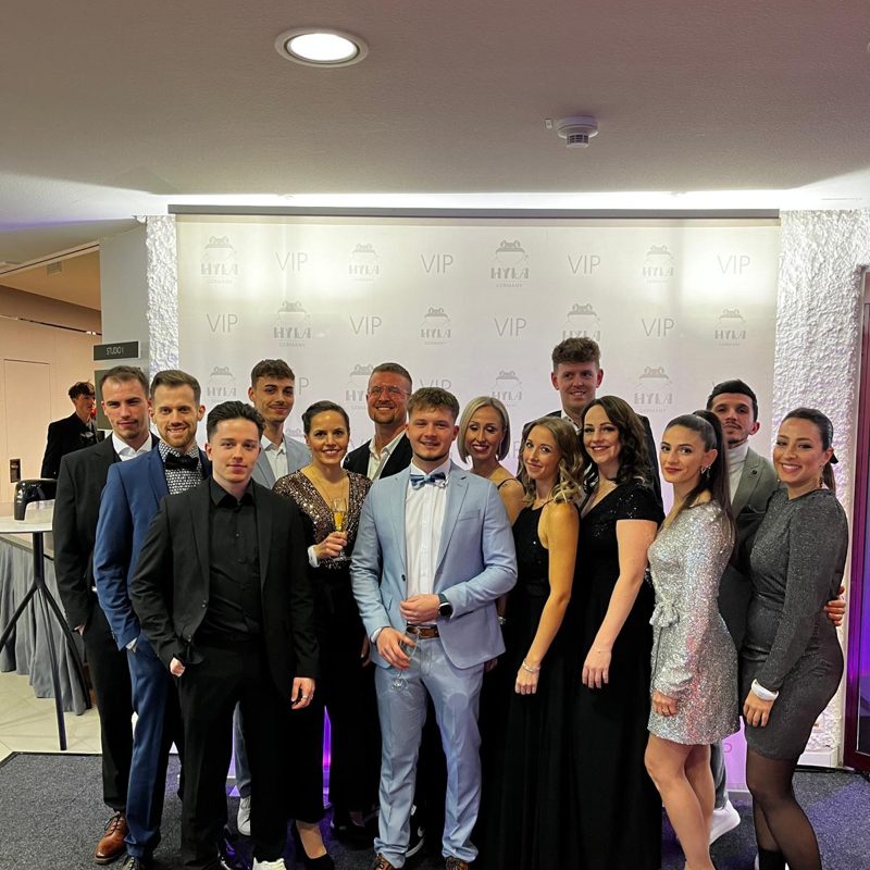 Das HYLA Team bei einem VIP-Event